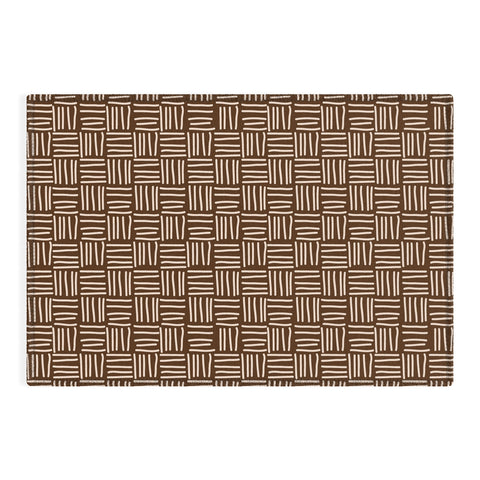 BlueLela Lines brown Outdoor Rug