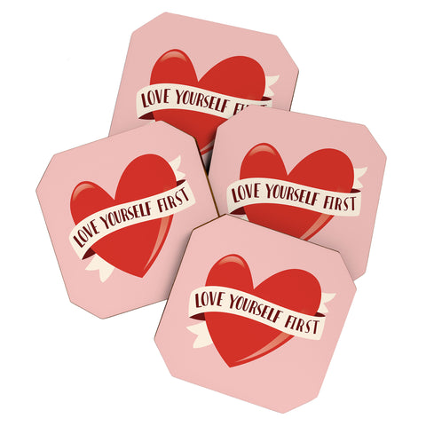 BlueLela Love Yourself First Coaster Set