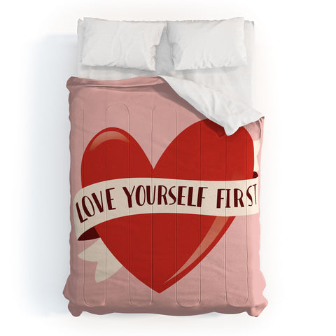 BlueLela Love Yourself First Comforter
