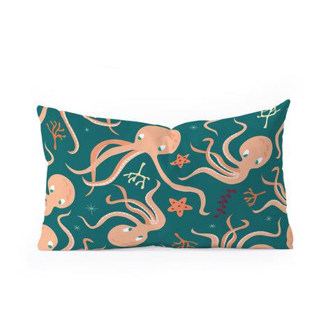 BlueLela Octopus 003 Oblong Throw Pillow