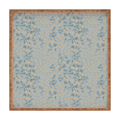BlueLela Seamless pattern design Square Tray