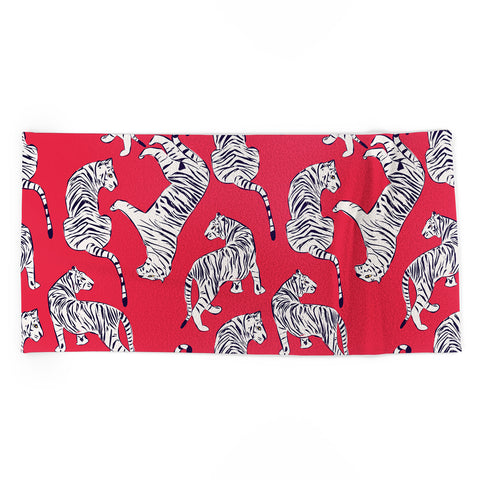 BlueLela Tiger Pattern 004 Beach Towel