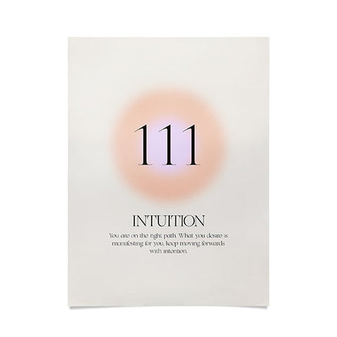 Bohomadic.Studio Angel Number 111 Intuition Poster