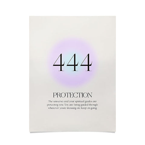 Bohomadic.Studio Angel Number 444 Protection Poster
