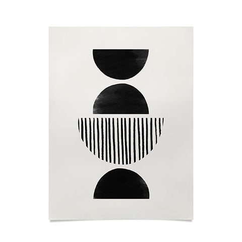 Bohomadic.Studio Balancing Stripes NO2 Black Poster