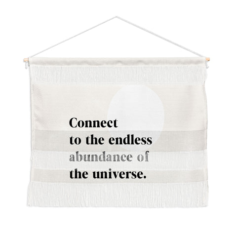 Bohomadic.Studio Connect To The Universe Inspirational Quote Wall Hanging Landscape