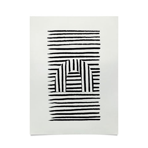 Bohomadic.Studio Minimal Series Black Striped Arch Poster