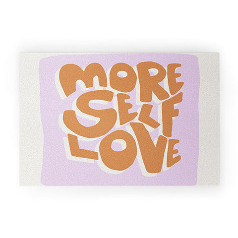 Bohomadic.Studio Modern More Self Love Quote Welcome Mat