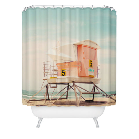 Bree Madden Beach Tower 5 Shower Curtain
