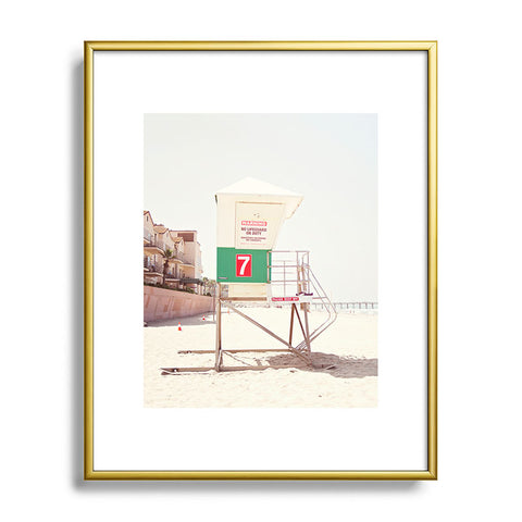 Bree Madden Beach Tower 7 Metal Framed Art Print