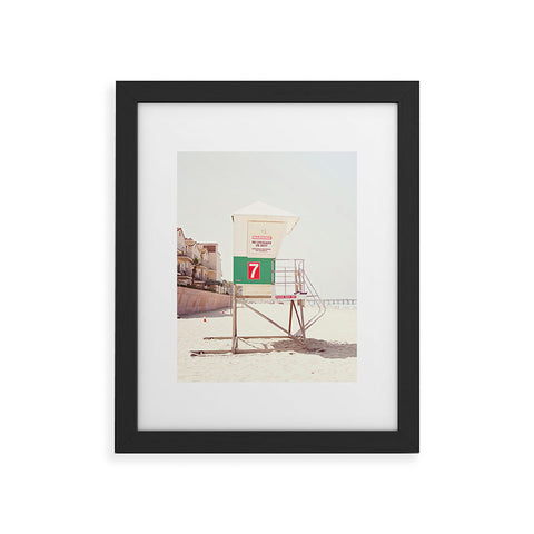 Bree Madden Beach Tower 7 Framed Art Print