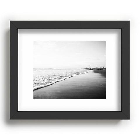 Bree Madden Black And White Beach Print Ombre Shore Recessed Framing Rectangle