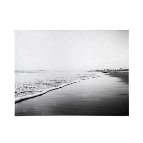 Bree Madden Black And White Beach Print Ombre Shore Poster