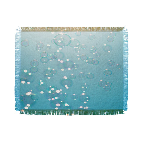 Bree Madden Bubbles In The Sky Throw Blanket