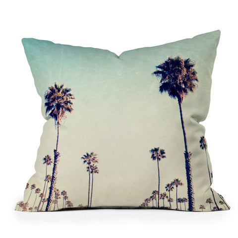 Bree Madden California Palm Trees Throw Pillow