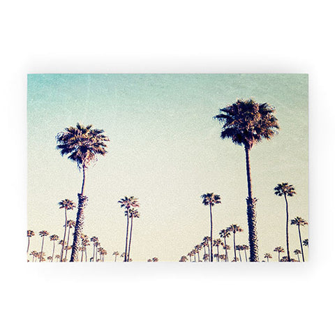 Bree Madden California Palm Trees Welcome Mat