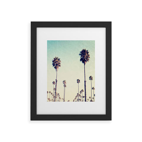Bree Madden California Palm Trees Framed Art Print