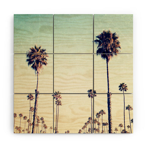 Bree Madden California Palm Trees Wood Wall Mural
