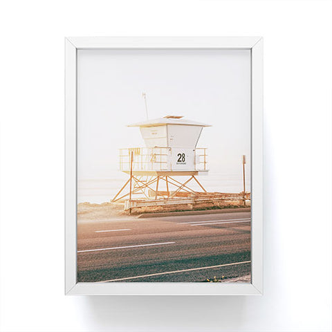 Bree Madden Carlsbad Beach Tower Framed Mini Art Print