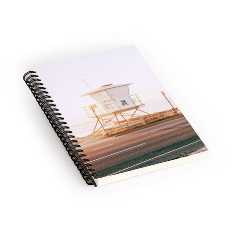 Bree Madden Carlsbad Beach Tower Spiral Notebook