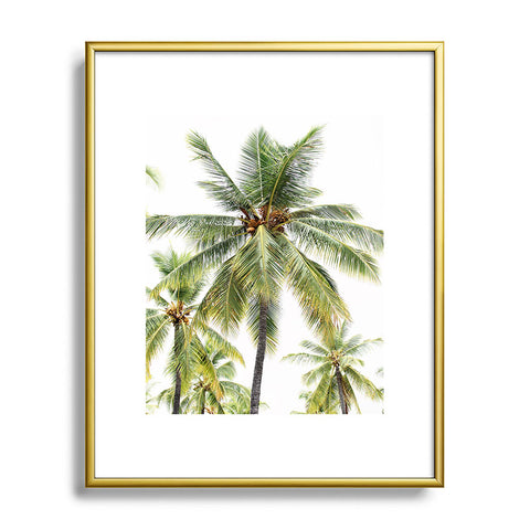 Bree Madden Coconut Palms Metal Framed Art Print