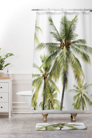 Bree Madden Coconut Palms Shower Curtain And Mat