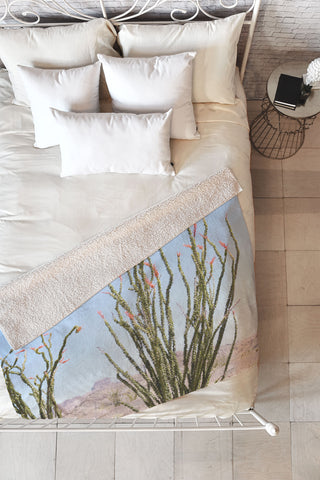 Bree Madden Desert Flower Fleece Throw Blanket
