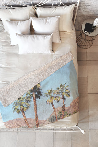 Bree Madden Desert Palms Fleece Throw Blanket