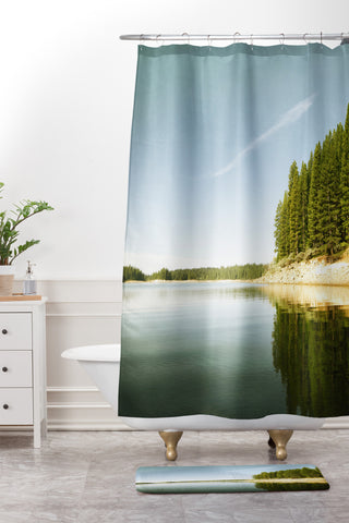 Bree Madden Down By The Lake Shower Curtain And Mat