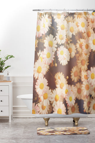 Bree Madden Faded Daisy Shower Curtain And Mat