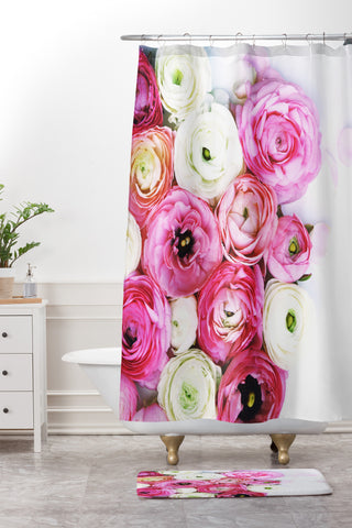 Bree Madden Floral Beauty Shower Curtain And Mat