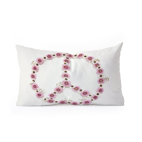Bree Madden Floral Peace Oblong Throw Pillow