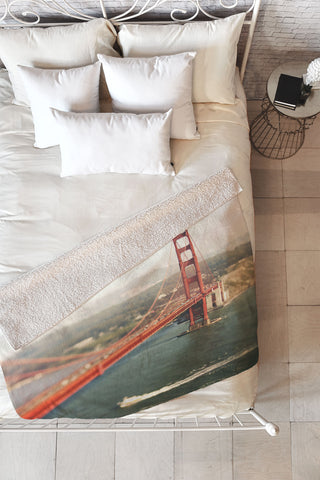 Bree Madden Golden Gate View Fleece Throw Blanket