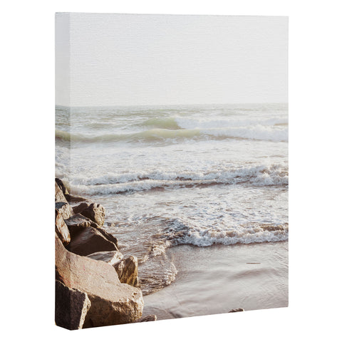 Bree Madden Jetty Waves Art Canvas