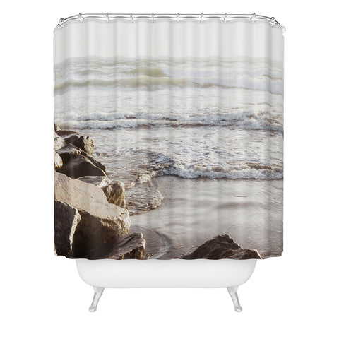 Bree Madden Jetty Waves Shower Curtain