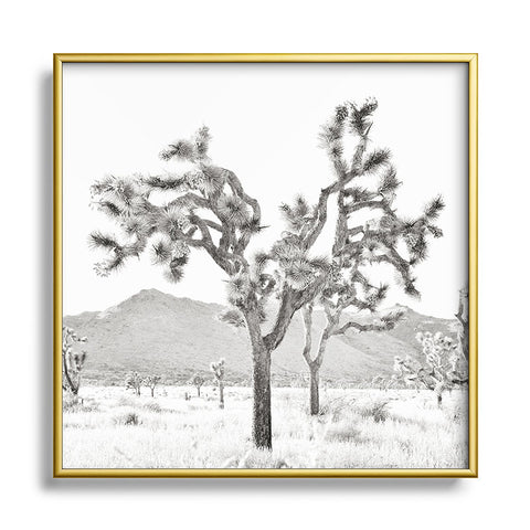 Bree Madden Joshua Tree Bliss Square Metal Framed Art Print