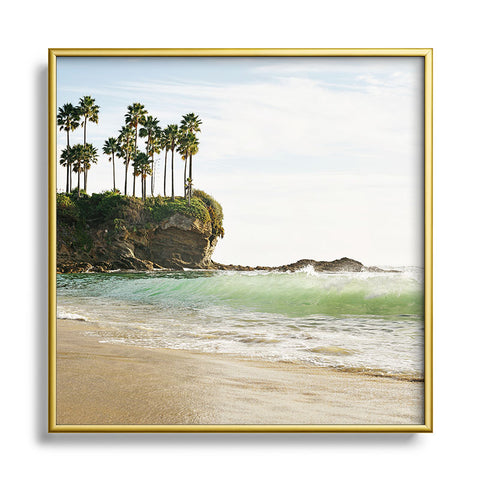 Bree Madden Laguna Beach Wave Square Metal Framed Art Print