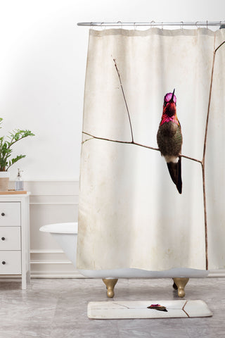 Bree Madden Little Hummingbird Shower Curtain And Mat