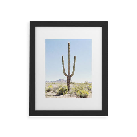 Bree Madden Lone Cactus Framed Art Print