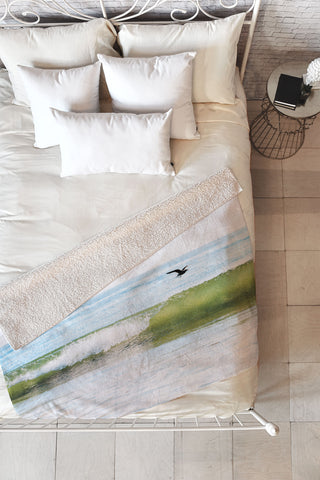 Bree Madden Malibu Ocean Fleece Throw Blanket