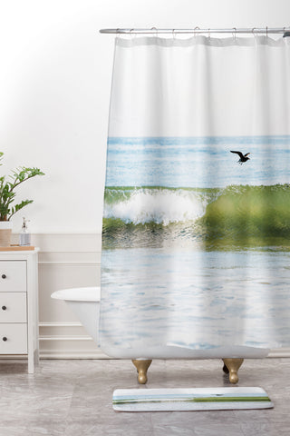 Bree Madden Malibu Ocean Shower Curtain And Mat