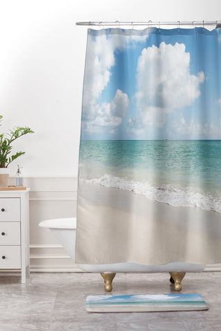 Bree Madden Miami Beach Shower Curtain And Mat