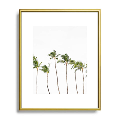 Bree Madden Minimal Palms Metal Framed Art Print