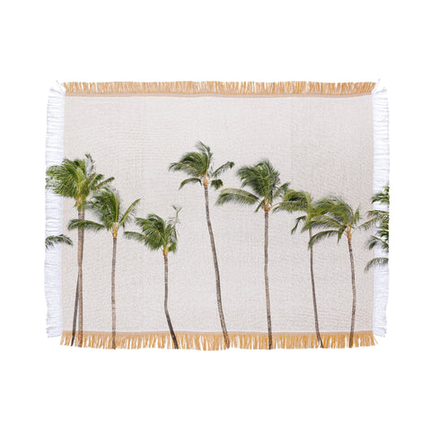 Bree Madden Minimal Palms Throw Blanket