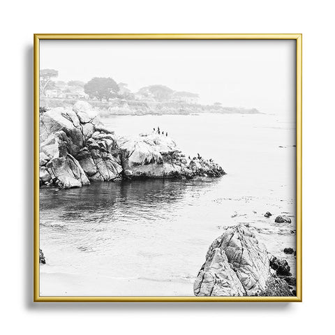 Bree Madden Monterey Coast Square Metal Framed Art Print