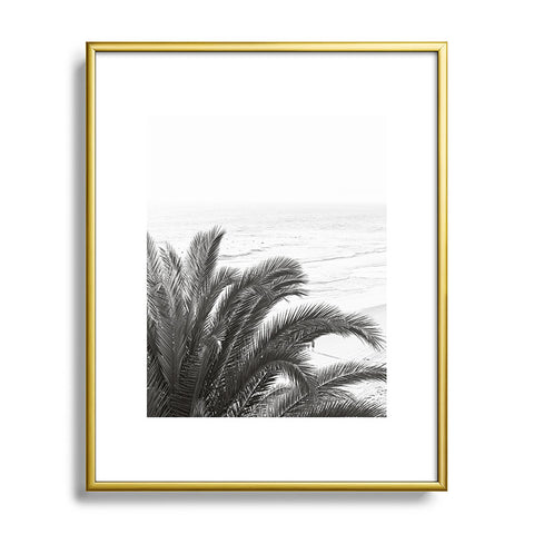 Bree Madden Ocean Palm Metal Framed Art Print
