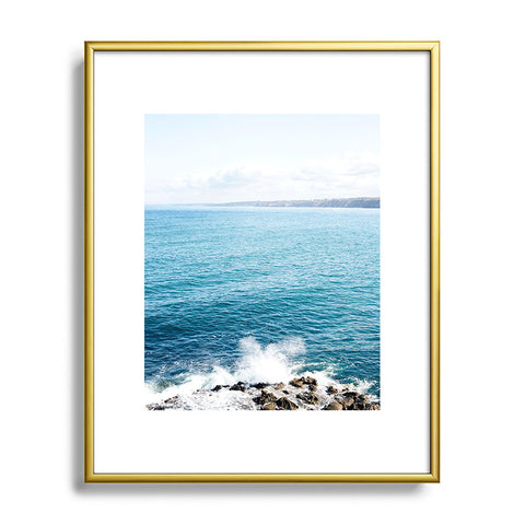 Bree Madden Ocean Splash Metal Framed Art Print