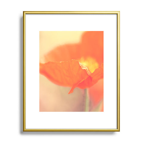 Bree Madden Orange Bloom Metal Framed Art Print