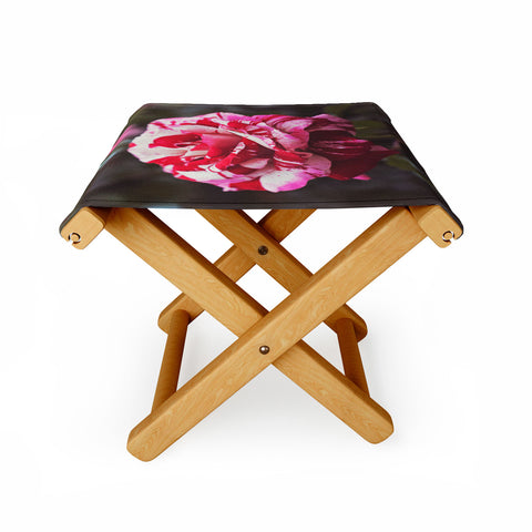 Bree Madden Painting Roses Red Folding Stool