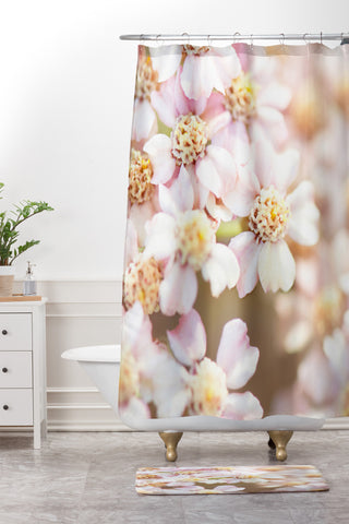 Bree Madden Pale Bloom Shower Curtain And Mat